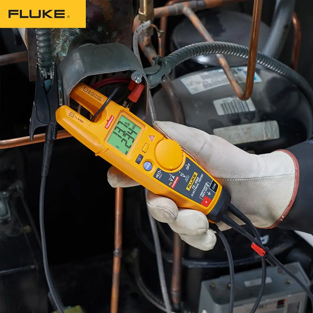 Fluke T6-1000 клещи непрерывность тока Электрический тестер Бесконтактное напряжение высокая точность открытый клещи мультиметр