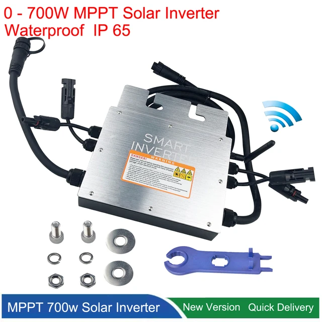 700w Micro Solar Wechsel richter mppt 350/48v am Netz binden Inversor Smart  PV Mikro Wechsel richter Unterstützung 110 W Solar panel für 220V V AC -  AliExpress