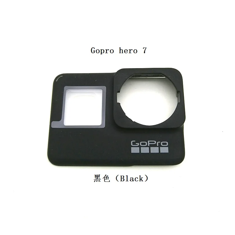 Gopro 7 Panel Крышка батареи для GoPro Hero 4 5 6 7 черный оригинальные аксессуары Рамка передняя дверь Лицевая панель/для Gopro Hero 7 6 5 4 Чехол/Сумка - Цвет: Gopro 7 Panel
