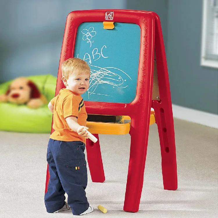 

America Step2 Origional Product Import Luxury Double-sided Easel Baby Drawing Board Children Graffiti Blackboard Foldable