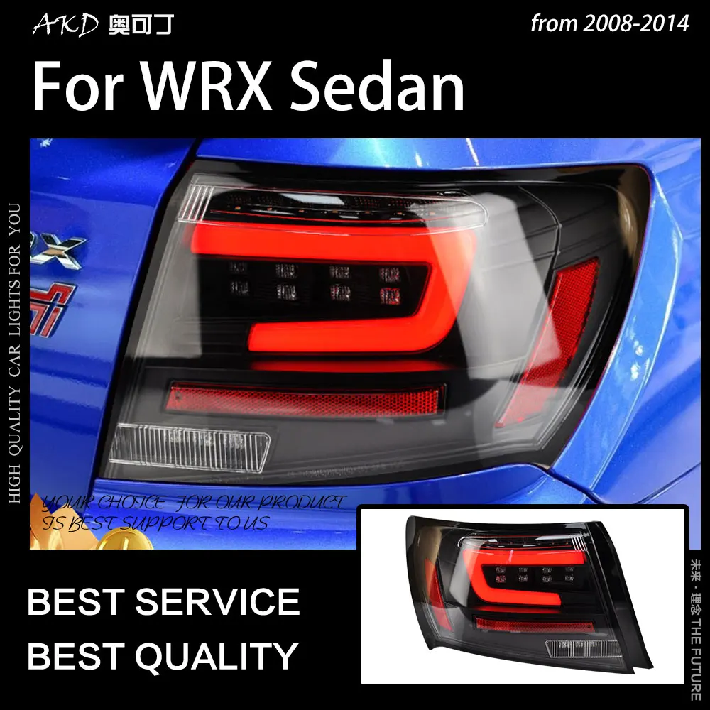 

AKD автомобильный Стайлинг, задний фонарь для Subaru WRX, задсветильник s 2008-2014 Impreza, светодиодный задний фонарь DRL, сигнал поворота, задние автомобильные аксессуары
