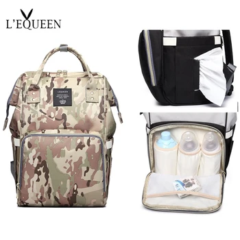 

2020 Lequeen Anti Thef Diaper Bag for Mom Maternity Nappy Backpack Baby Stroller Organizer Nursing Changing Bags to Travel Care