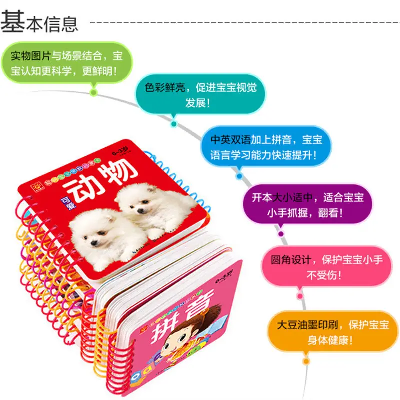 

Tear Rotten Early Education Card 1-6-Year-Old si bu po Literacy Card Early Childhood Education Early Childhood Books Kids' Book