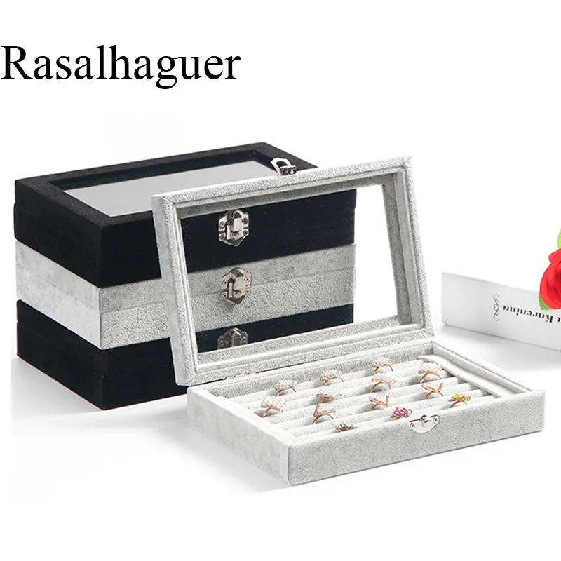

Top Luxury Velvet Earrings Jewelry Boxes Ring Earring Bracelet Necklace or other Ornaments Storage Jewellery Organizer Packaging