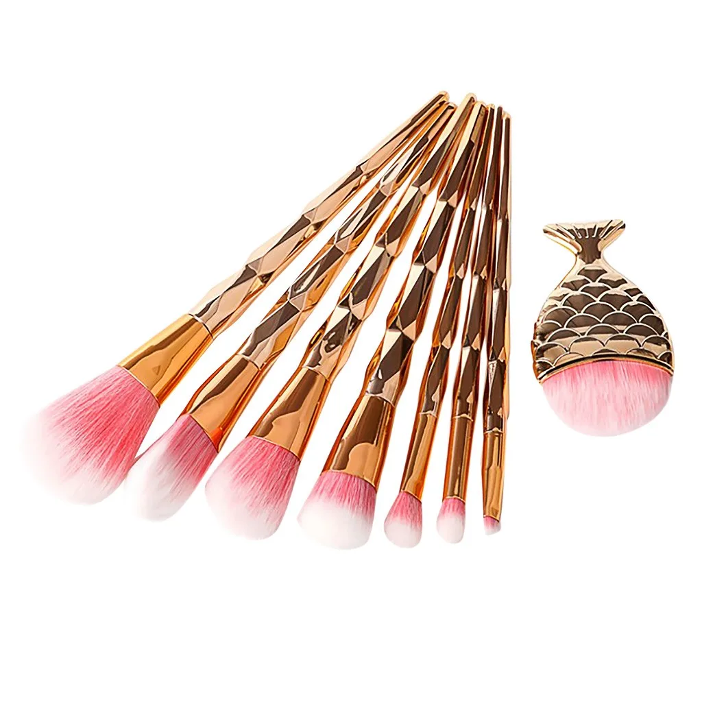 8PCS Make Up Brushes Set High Quality Foundation Eyebrow Eyeliner Blush Cosmetic Concealer Brushes Make Up Brush KitsOct