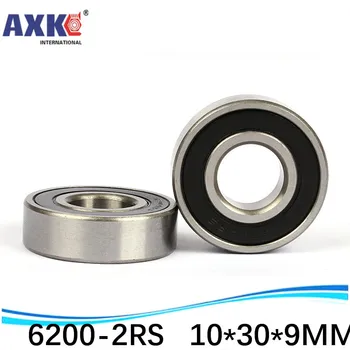 

10pcs free shipping double Rubber sealing cover deep groove ball bearing 6200-2RS 10*30*9 mm