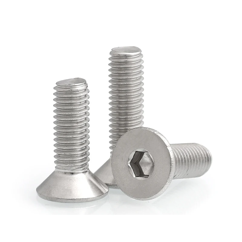30 to 100 Pieces 304 Stainless Steel DIN7991 M5 Hexagon socket countersunk head cap screws