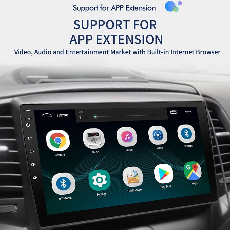 2 Din 9 дюймов Android 8,1 Универсальное автомобильное радио 1G+ 16G стерео gps Navi wifi USB Bluetooth Мультимедиа MP5 плеер с камерой