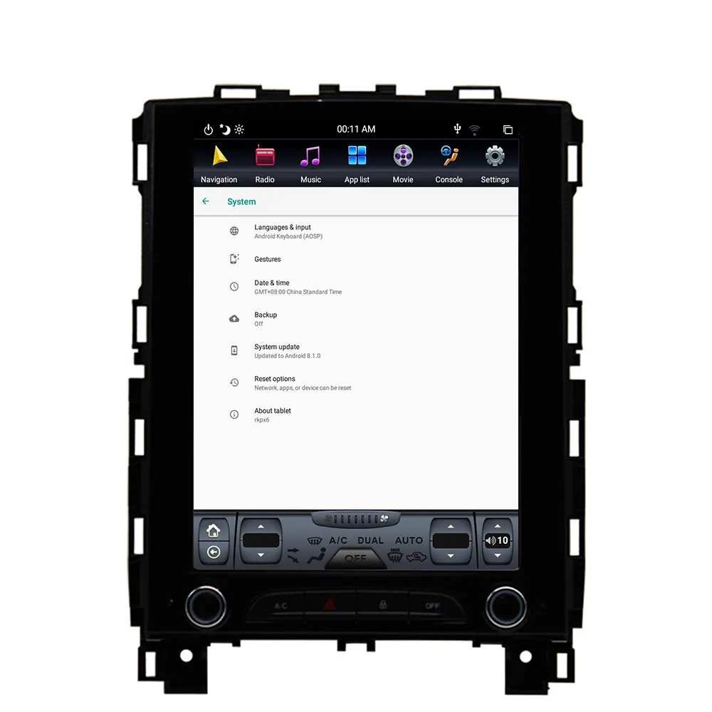 4G 64G PX6 Android 9.0 Car Radio Tesla Vertical Screen for Renault Koleos- Audio Player In-dash Carplay GPS Navigation