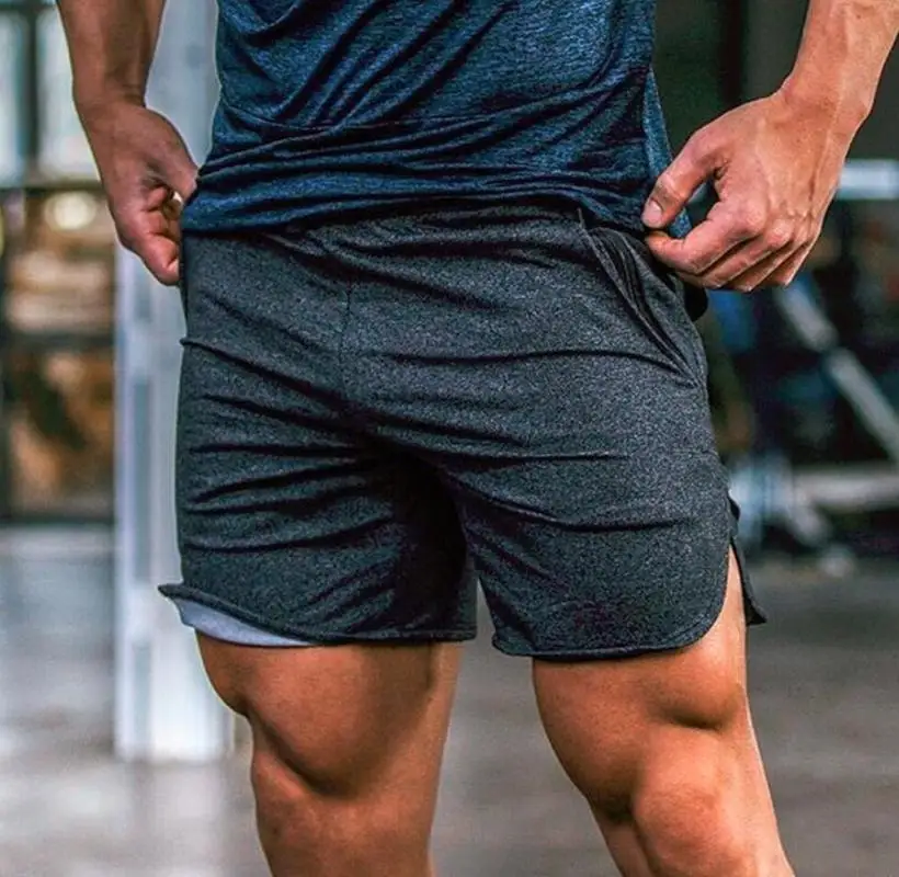 ZOGAA Summer Shorts Men's Sports Shorts Casual Running Beach Shorts Male Solid Loose Quick-drying Five Pants Fitness Soft Shorts