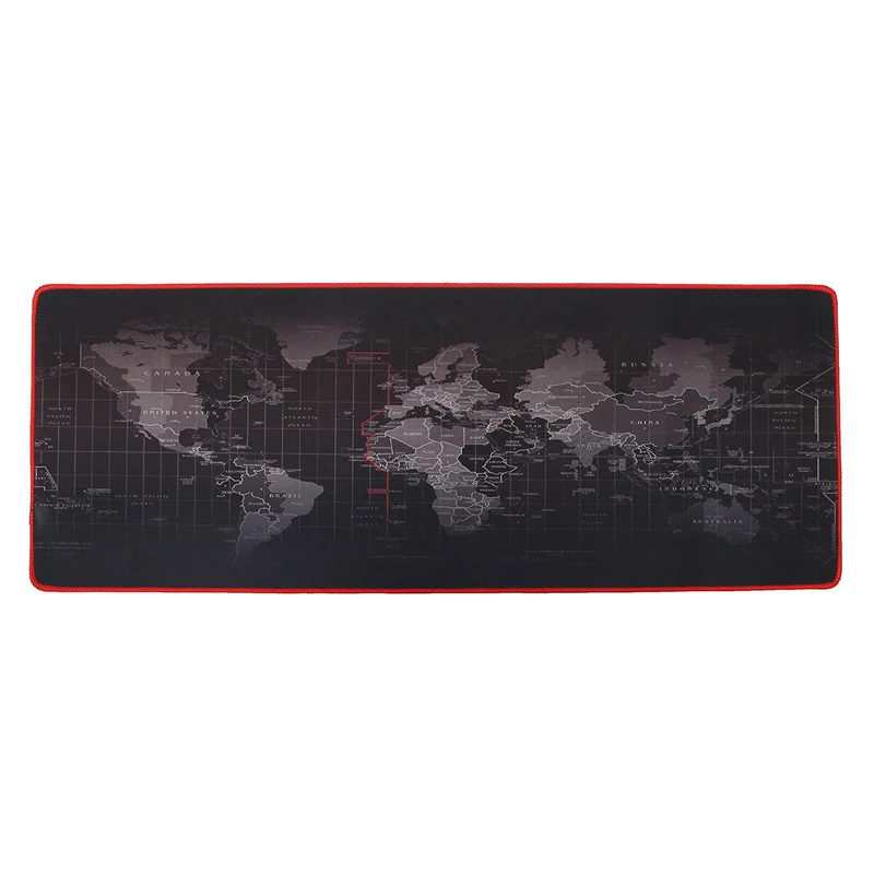 Large Non-Slip Laptop Computer Gaming Game Keyboard World Map Mouse Mat Pad Single side, non-slip design
