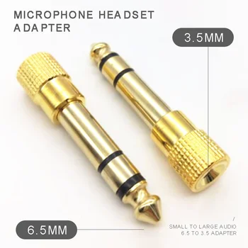 

Connector Headphone Amplifier Audio Adapter Converter Small to Big 3.5mm to 6.35mm Audio Jack Headphone Adapter Converter Plug