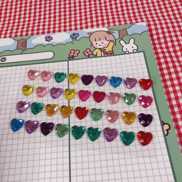3D Shining LOVE Diamond Stickers Beautiful Sticker Toys For Children On Scrapbook Phone Laptop Gifts Cute Stationary B Each large 12mm