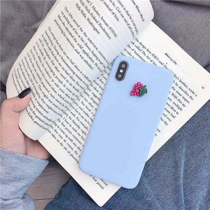 Милый 3D фрукт банан персик grap чехол для Samsung Galaxy A8 a9 star lite a5 a7 a3 a9s a8s a6s a6 матовая накладка на заднюю панель - Цвет: purple