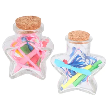 

2 Pcs Wish Bottle Prime Durable Sturdy High Quality Wish Bottle Star Lucky Bottle LED String Light Bottle For Gift