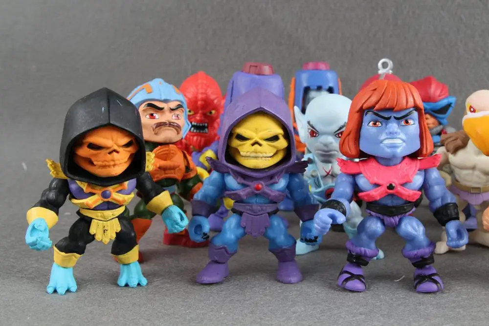 90% новый He man Action Vinyls рисунок Горячая тема Металлический Набор|Игровые фигурки и