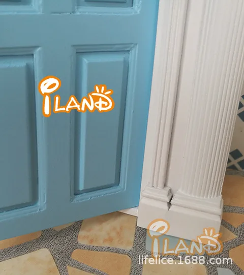 Special Offer Color 1: 12 Dollhouse DIY Mini Door And Window Pinnacle Stand Column 6-Cell Doors