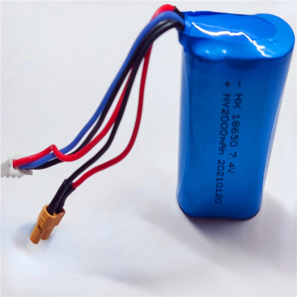 

Original 7.4V 2000mAh Li-thium Ion Battery for Huina 1580/1582/1583/1594 RC 1/14 Construction Toy Trucks