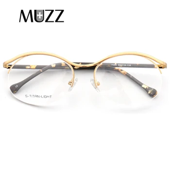 

MUZZ Cat Eye Style Women Optical Glasses Frames Brand Design Alloy Glasses Frame Prescription Eyewear Myopia Computer Eyeglasses