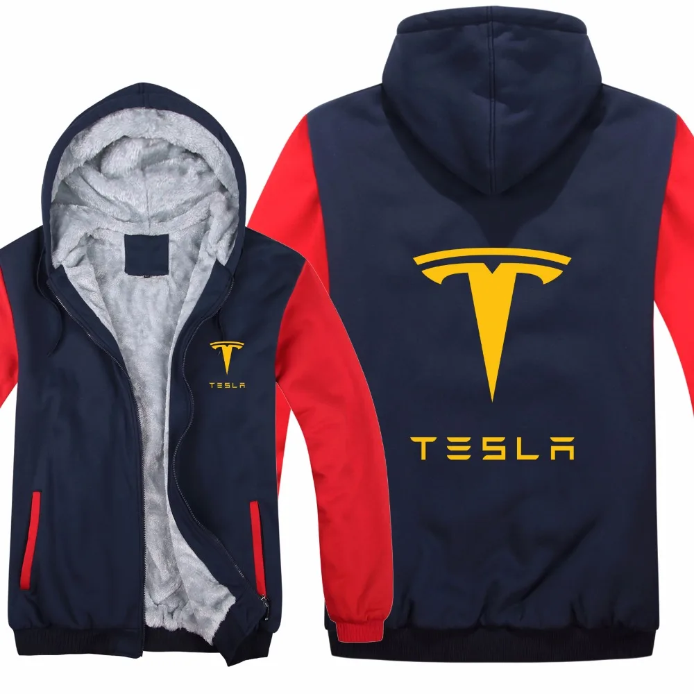 Толстовки с капюшоном «Tesla» мужская Толстовка пуловер зимний мужской Повседневный шерстяной Лайнер флисовые толстовки с теслой с капюшоном