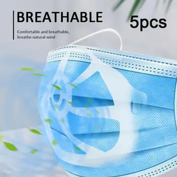 

5pcs Reusable 3D Face Mask Support Breathable Non-stick Mask Bracket Nose Protection Mask 3d Pour Masque Mascarillas Valve