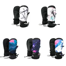 30 Мужская и Женская водонепроницаемая перчатка зимние теплые дышащие ветрозащитные водонепроницаемые перчатки для катания на лыжах и сноуборде