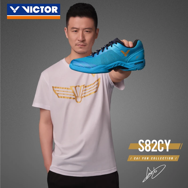 Оригинальная обувь для бадминтона Victor спортивная тенниса с надписью Champion Cai