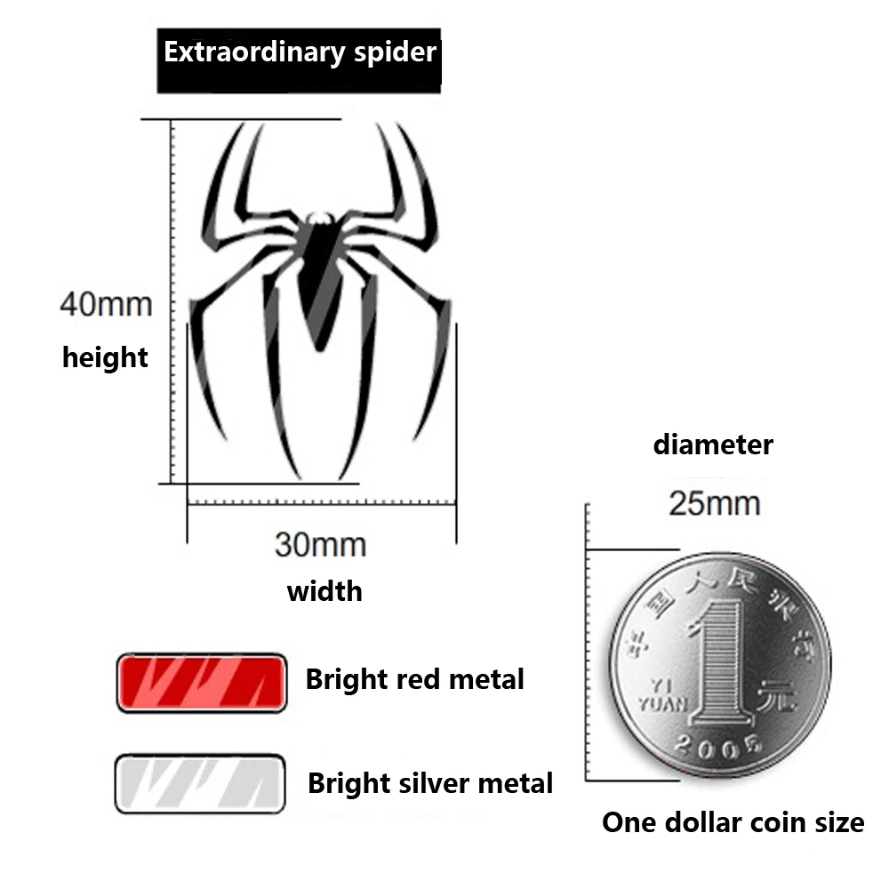Супер герой Человек-паук Делюкс мобильный телефон ноутбук наклейка автомобиль мотоцикл наклейка DIY 3D металлическая наклейка