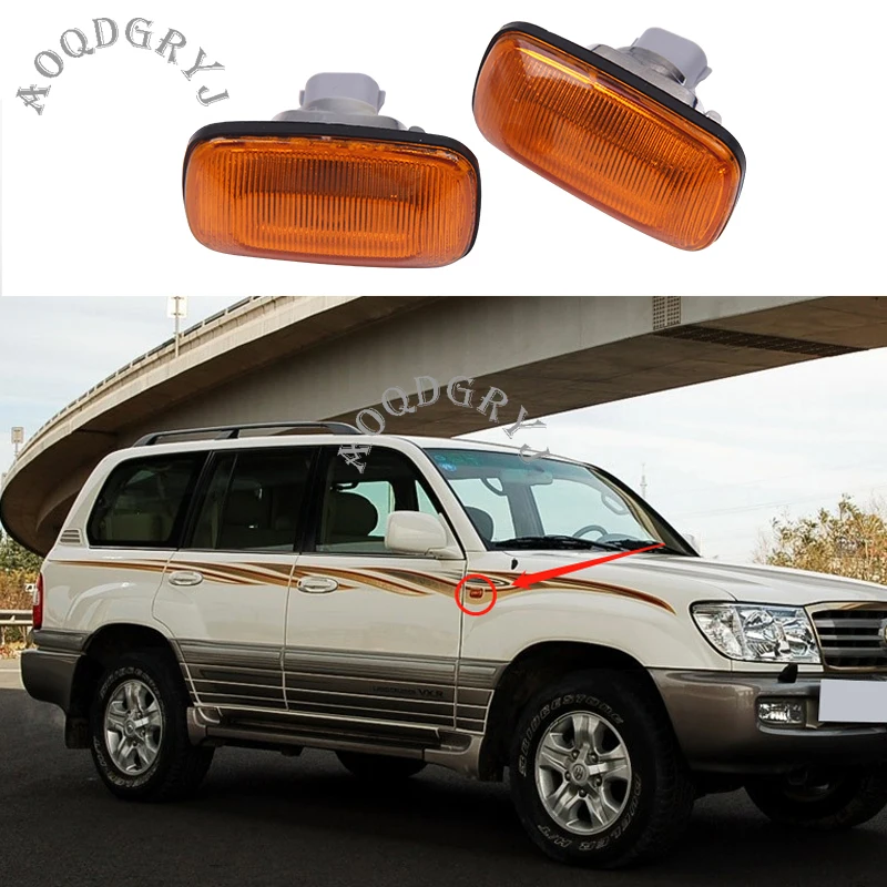 AUTO PARTS 1 PAIR Side Fender Marker Turn Light Signal Fit For Toyota Land Cruiser LC100 1998-2007 | Автомобили и мотоциклы