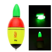 

1Pcs LED Electronic Light Fishing Float Saltwater Sea Rock Plastic Fishing Floats Luminous Night Fish Buoys Tackle Accessories