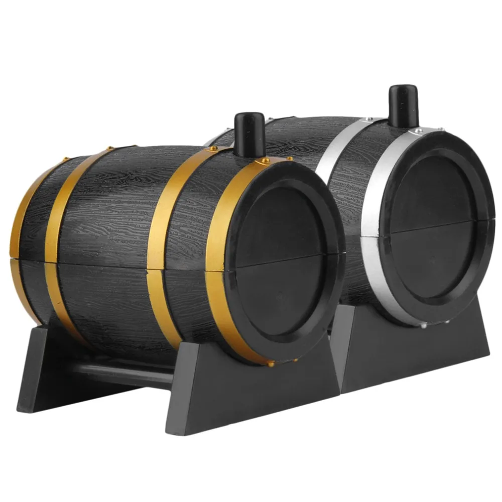 Wine Barrel Plastic Automatic Toothpick Box Container Dispenser Holder Popular New