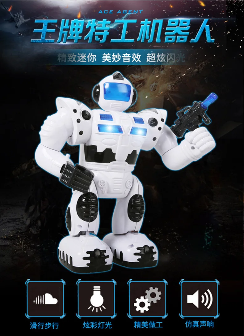 

Ace-Force Robot Multi-functional Electric Smart Model Children Holiday Gift Lz111