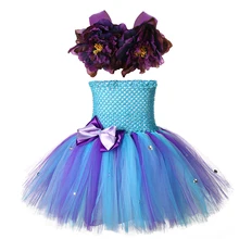 Костюмы на Хэллоуин, платье принцессы для девочек русалки рыбы пачка хвост платье для маленьких девочек; для малышей и детей постарше цветы 1st для дня рождения костюм для Cake Smash костюм