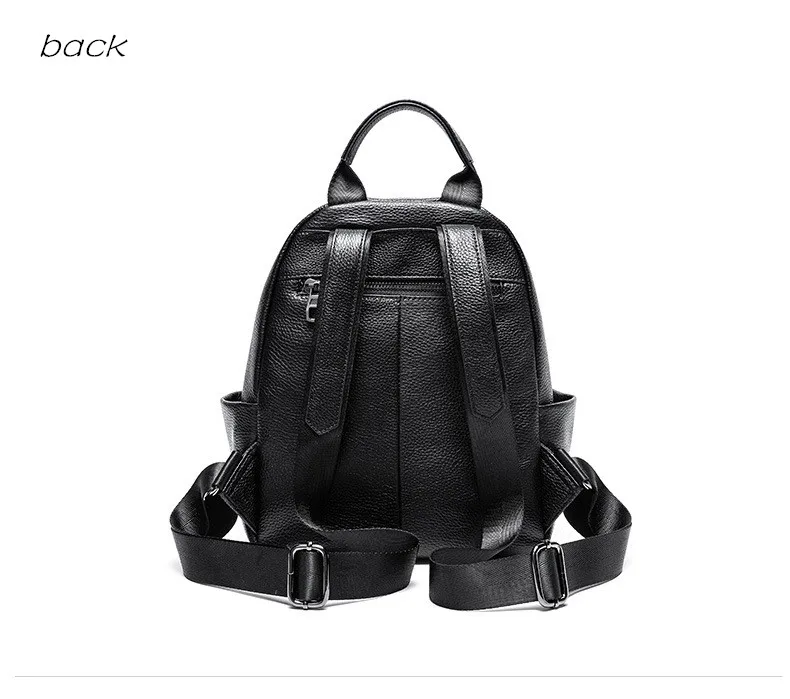 Women's Leather Backpack Trend New High Quality Book Bag Fashion Stars Wild Large Capacity Soft Leather Backpack