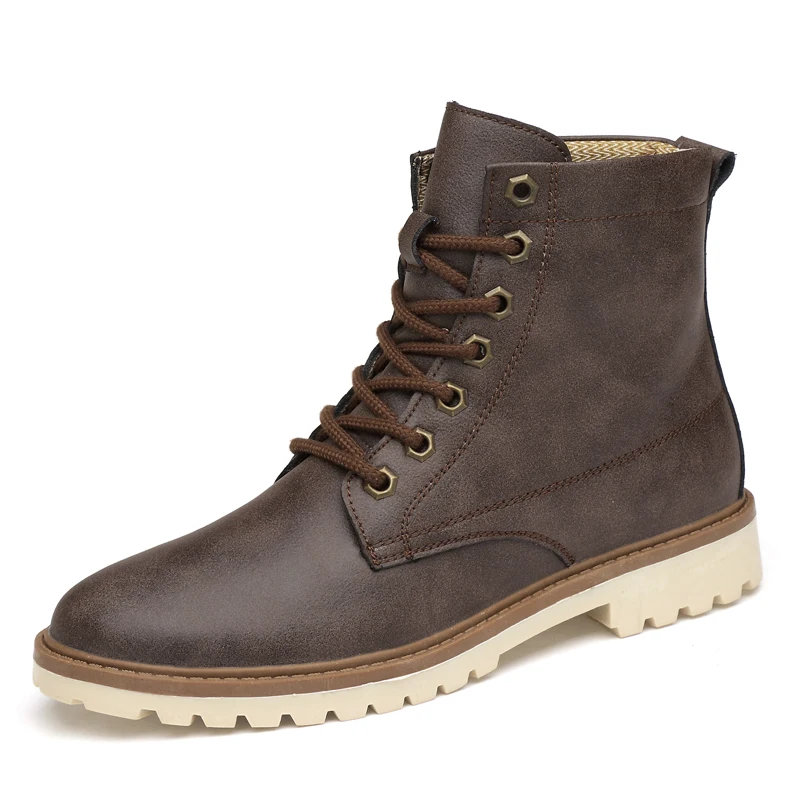 

Boots Men Winter Warm Snow Shoes Mens Leather Shoe Ankle Cowboy Waterproof shose Man Motorcycle Casual Boot 2019 Men's Footwear