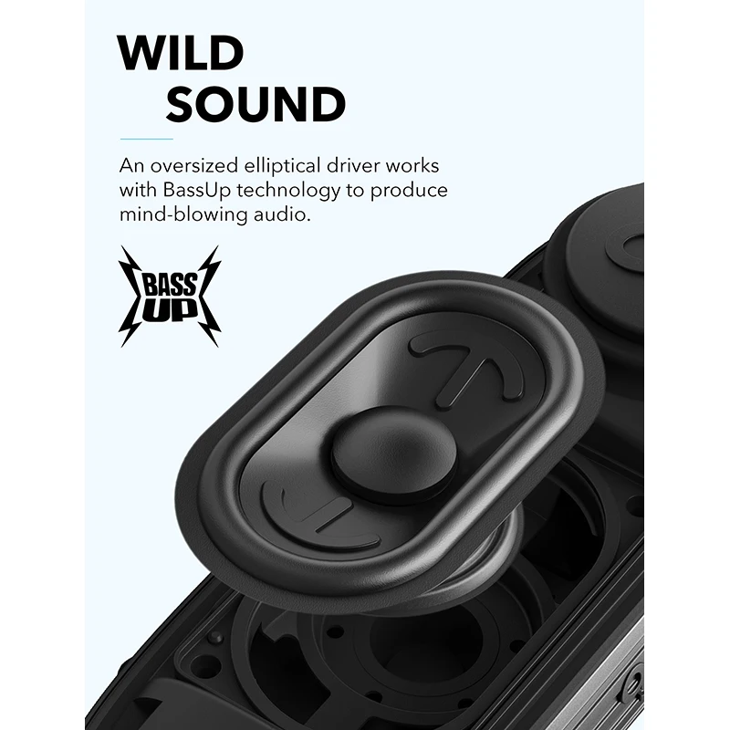 Soundcore значок от Anker, Bluetooth, Динамик, водонепроницаемы переносной динамик, IP67, водонепроницаемость, 12 часов проигрывания, встроенный микрофон
