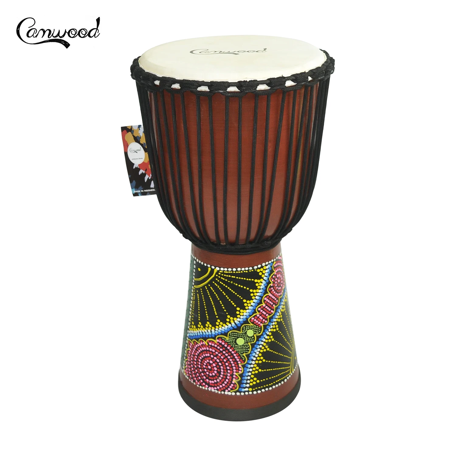 

Camwood 8/10/12 Inch Wooden African Drum Djembe Bongo Congo Hand Drum Percussion Musical Instrument Mahogany Material