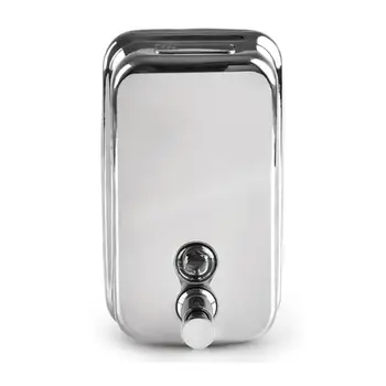 

500ml Stainless Steel Liquid Soap Dispenser Shampoo Lotion Pump (Silver)