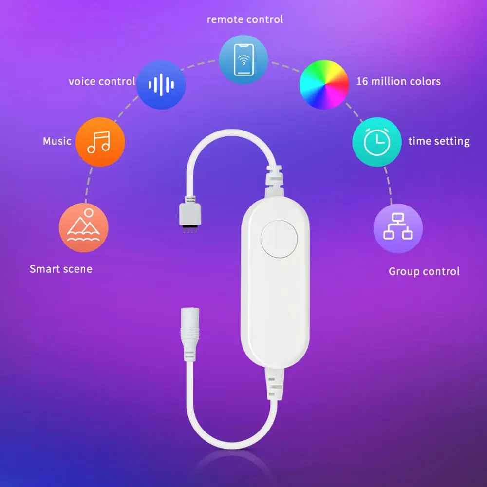 Светодиодная лента Tuya Smart Life 5050 RGB пульт дистанционного управления умным домом Wi-Fi