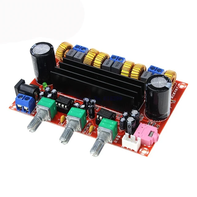 

A20-- TPA3116D2 50Wx2+100W 2.1 Sound Channel Digital Amplifier Board 12-24V DC XH-M139 DIY Development Board