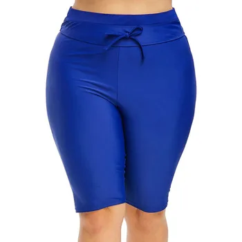 

Plus Size Yoga Shorts Fashion Womens High Waist Elastic Lacing Solid Sports Wear Elastic Breathable Leggings Female Gym Clothing