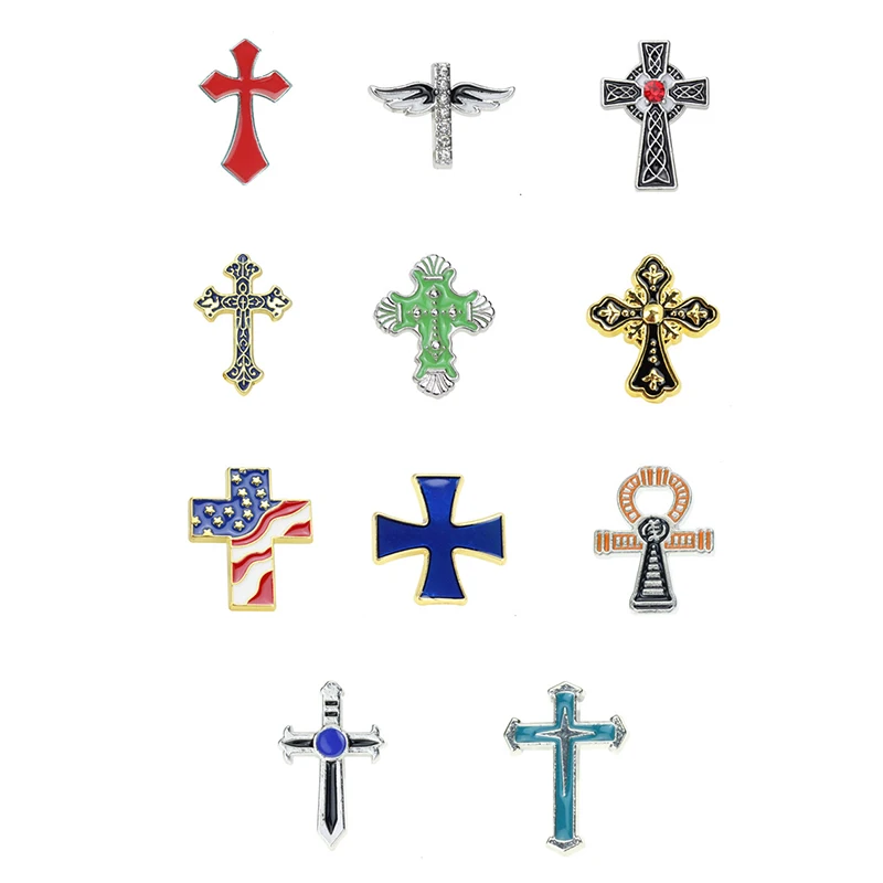 Christian Cross Badge Pin 1