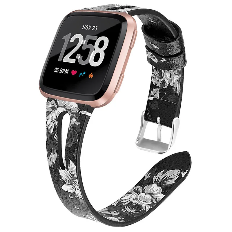 Ремешок для Fitbit Versa, Кожаный Модный ремешок для замены, кожаный ремешок для наручных часов, ремешок для браслета, ремень для Fitbit Versa