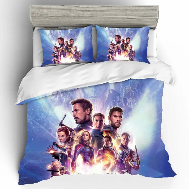 

Home Textiles Bed Linen Set The Avengers Qualified Luxury Couple 3d King Size Bedding Set duvets and linen sets Bed Linen Cotton