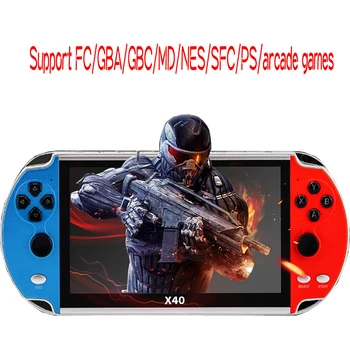 

NEW X40 16GB for PS1 GAME PLAYER Max7Inch Portable multimedia player Double Rocker Gamepad Retro Handheld Video Game Console
