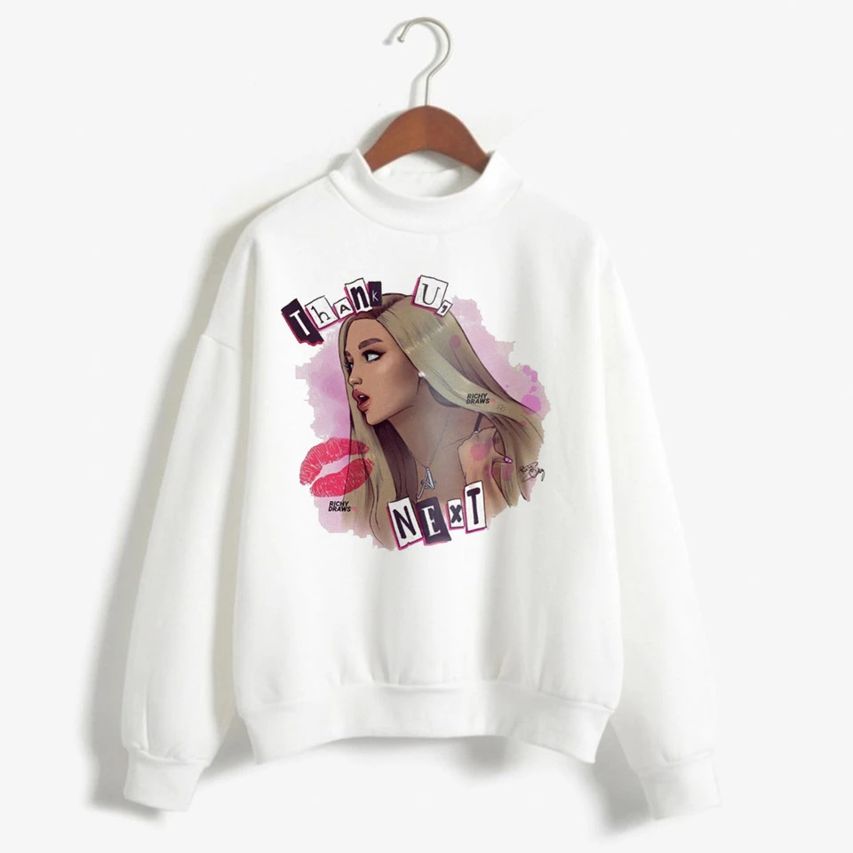 4008 Новая Толстовка Ariana Grande, одежда, 7 колец, женские толстовки, негабаритная уличная одежда с капюшоном, Женская печать, капюшон Highstreet - Цвет: 4008