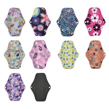 Моющийся санитарный Полотенца тканевые менструальные прокладки многоразовые прокладки абсорбирующий слой многоразовые угольная ткань бамбуковые прокладки