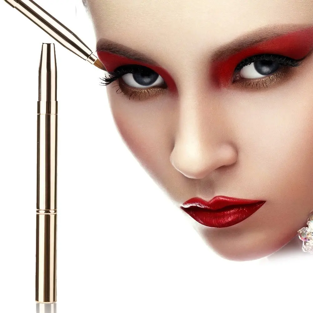 Gold-Tone Double Headed Tube Lip Brush