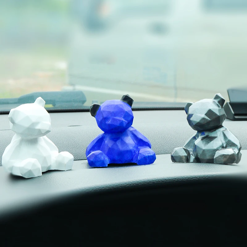 Ароматерапия свечи Diy Плесень 3D геометрический медведь плесень ароматерапия гипсовая Diy Плесень Материал домашний Декор Орнамент ароматические свечи