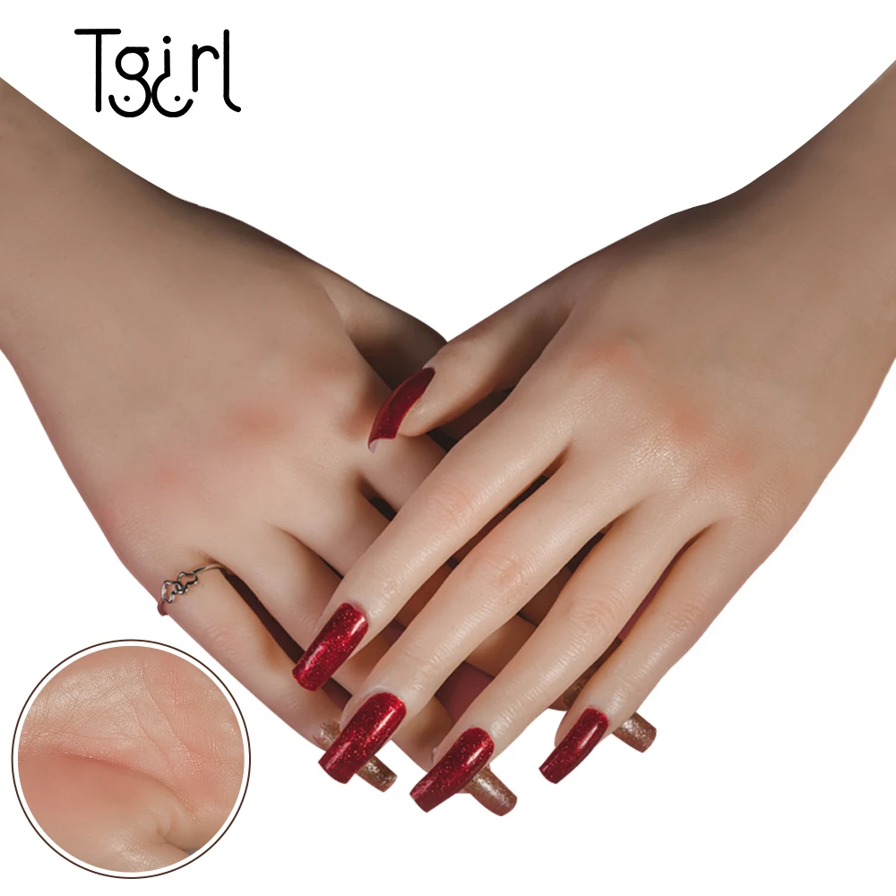 More Real Nail Practice Hand With Bentable Fingers and Moveable Tips Upgraded Version |
